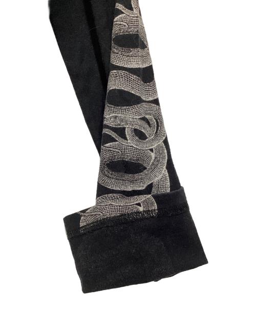 Hysteric Glamour（ヒステリックグラマー）Hysteric Glamour (ヒステリックグラマー) SNAKE SLEEVE ショートTシャツ ブラック サイズ:FREEの古着・服飾アイテム