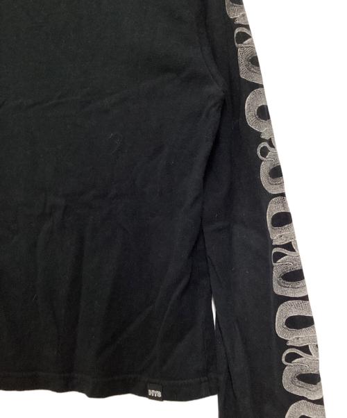 Hysteric Glamour（ヒステリックグラマー）Hysteric Glamour (ヒステリックグラマー) SNAKE SLEEVE ショートTシャツ ブラック サイズ:FREEの古着・服飾アイテム