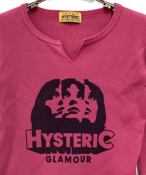 Hysteric Glamour（ヒステリックグラマー）Hysteric Glamour (ヒステリックグラマー) AMPLIFIED チビTシャツ ピンク サイズ:FREEの古着・服飾アイテム