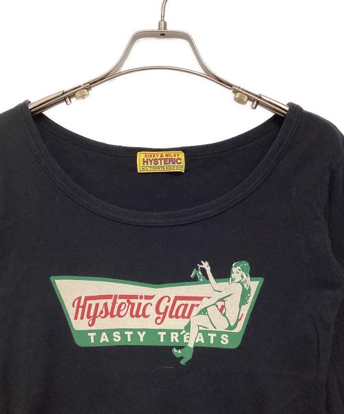 Hysteric Glamour（ヒステリックグラマー）Hysteric Glamour (ヒステリックグラマー) TASTY TREATS ショートTシャツ グリーン サイズ:Freeの古着・服飾アイテム