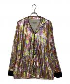 Emilio Pucciエミリオ プッチ）の古着「L.S.BLOUSE スパンコールシャツ」｜マルチカラー