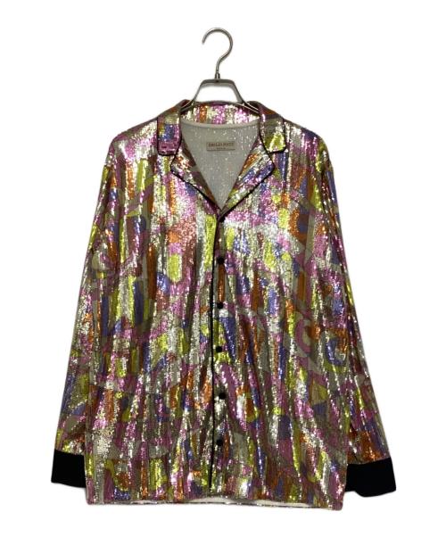 Emilio Pucci（エミリオ プッチ）Emilio Pucci (エミリオ プッチ) L.S.BLOUSE スパンコールシャツ マルチカラー サイズ:38の古着・服飾アイテム
