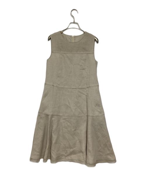 FOXEY（フォクシー）FOXEY (フォクシー) リネンワンピース ベージュ サイズ:38の古着・服飾アイテム
