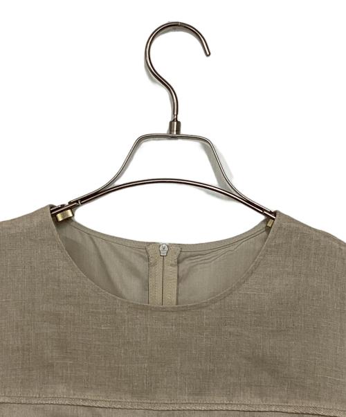 FOXEY（フォクシー）FOXEY (フォクシー) リネンワンピース ベージュ サイズ:38の古着・服飾アイテム