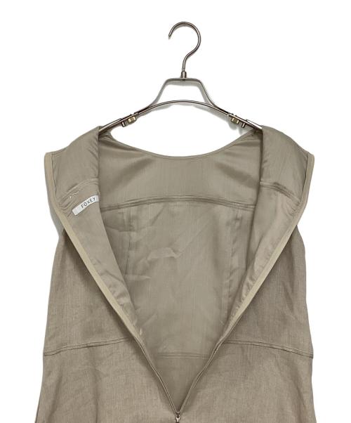 FOXEY（フォクシー）FOXEY (フォクシー) リネンワンピース ベージュ サイズ:38の古着・服飾アイテム