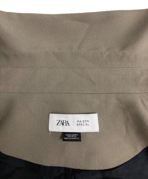 MAISON SPECIAL（メゾンスペシャル）MAISON SPECIAL (メゾンスペシャル) ZARA (ザラ) オーバーサイズステッチジャケット ベージュ サイズ:Lの古着・服飾アイテム