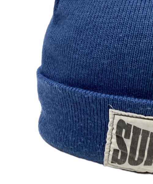 SUPREME（シュプリーム）Supreme (シュプリーム) woven label beanie ブルーの古着・服飾アイテム