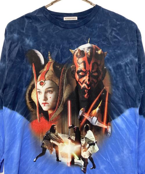 FALGSTUFF（フラグスタフ）FALGSTUFF (フラグスタフ) ”The Phantom Menace” / LSTee (Tie-Dye)（ファントムメアス） ブルー サイズ:XLの古着・服飾アイテム