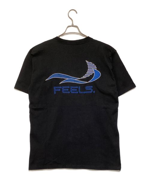 FEELS.（フィールズ）FEELS. (フィールズ) STITCH T-SHIRT ブラック サイズ:XLの古着・服飾アイテム