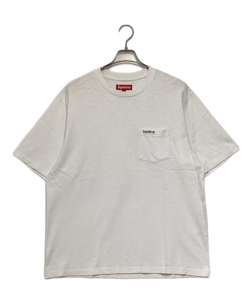 SUPREME（シュプリーム）Supreme (シュプリーム) S/S Pocket tee ホワイト サイズ:Lの古着・服飾アイテム