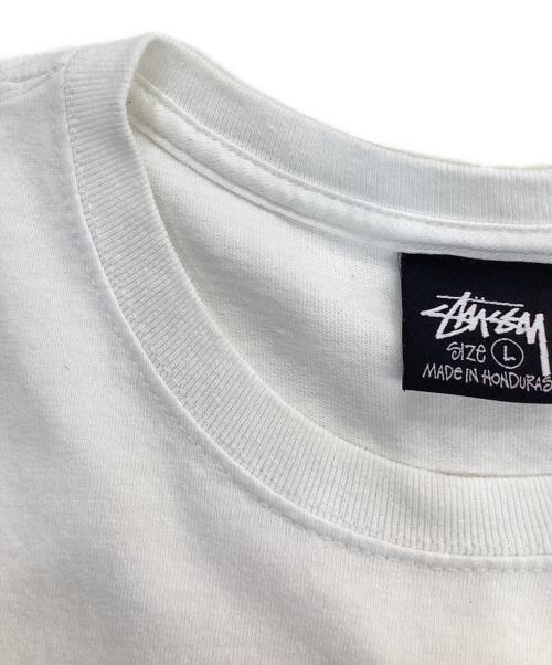 stussy（ステューシー）stussy (ステューシー) SUNSET TEE FOG ホワイト サイズ:Lの古着・服飾アイテム