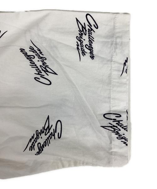 CHALLENGER（チャレンジャー）CHALLENGER (チャレンジャー) S/S MULTI SIGNATURE SHIRT ホワイト×ブラック サイズ:XLの古着・服飾アイテム