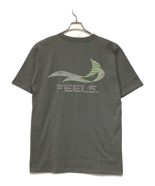 FEELS.（フィールズ）FEELS. (フィールズ) STITCH T-SHIRT グレー サイズ:XLの古着・服飾アイテム