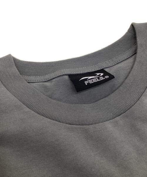 FEELS.（フィールズ）FEELS. (フィールズ) STITCH T-SHIRT グレー サイズ:XLの古着・服飾アイテム