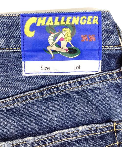 CHALLENGER（チャレンジャー）CHALLENGER (チャレンジャー) WASHED DENIM PANTS インディゴ サイズ:XLの古着・服飾アイテム