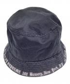 SUPREMEシュプリーム）の古着「Embroidered Brim Crusher バケットハット」｜ブラック