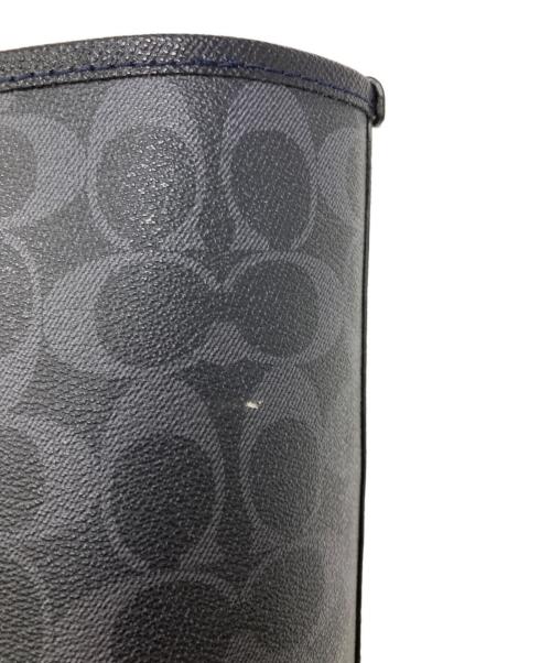 COACH（コーチ）COACH (コーチ) リバーシブルトートバッグ ネイビーの古着・服飾アイテム