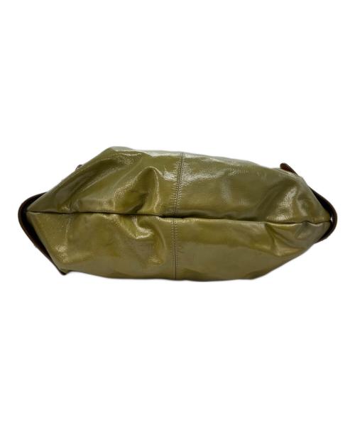 MARNI（マルニ）MARNI (マルニ) 2WAYコーティングバルーンバッグ グリーン×ブラウンの古着・服飾アイテム