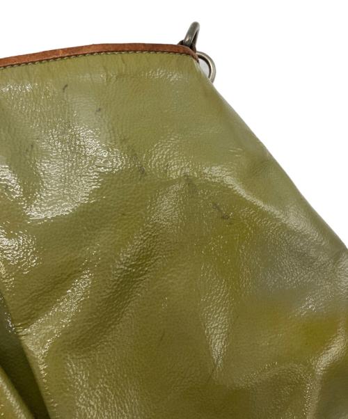 MARNI（マルニ）MARNI (マルニ) 2WAYコーティングバルーンバッグ グリーン×ブラウンの古着・服飾アイテム