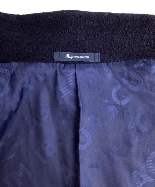 Aquascutum（アクアスキュータム）Aquascutum (アクアスキュータム) ブークレージャージージャケット ネイビー サイズ: 81cm (W32)の古着・服飾アイテム