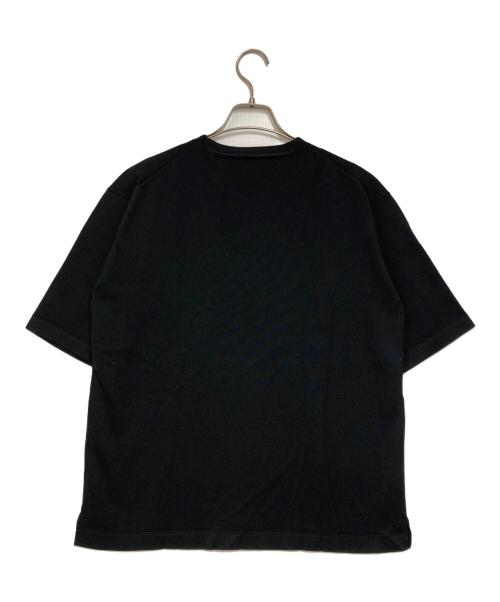 EDIFICE（エディフィス）EDIFICE (エディフィス) 16ゲージ シルクミックス プレーティングニットTシャツ ブラック サイズ:Mの古着・服飾アイテム