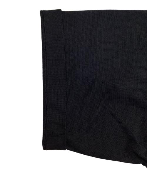EDIFICE（エディフィス）EDIFICE (エディフィス) 16ゲージ シルクミックス プレーティングニットTシャツ ブラック サイズ:Mの古着・服飾アイテム