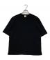 EDIFICE（エディフィス）の古着「16ゲージ シルクミックス プレーティングニットTシャツ」｜ブラック