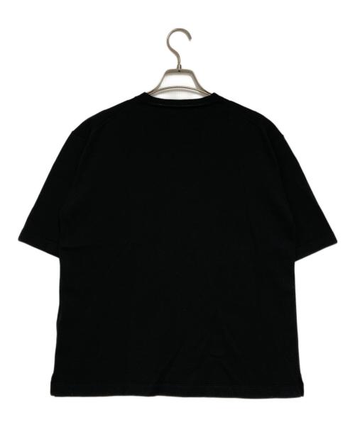 EDIFICE（エディフィス）EDIFICE (エディフィス) 16ゲージ シルクミックス プレーティングニットTシャツ ブラック サイズ:Mの古着・服飾アイテム