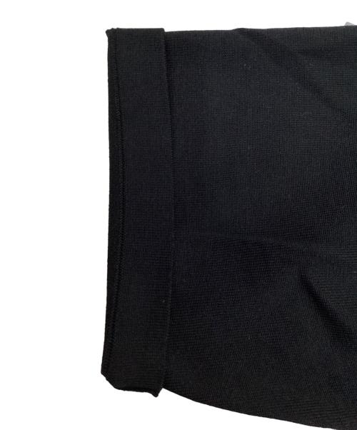 EDIFICE（エディフィス）EDIFICE (エディフィス) 16ゲージ シルクミックス プレーティングニットTシャツ ブラック サイズ:Mの古着・服飾アイテム