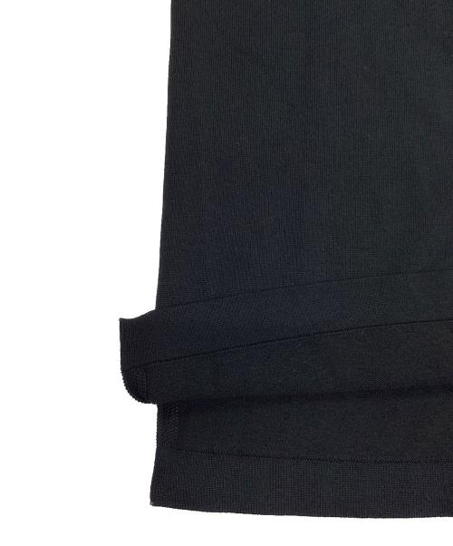 EDIFICE（エディフィス）EDIFICE (エディフィス) 16ゲージ シルクミックス プレーティングニットTシャツ ブラック サイズ:Mの古着・服飾アイテム