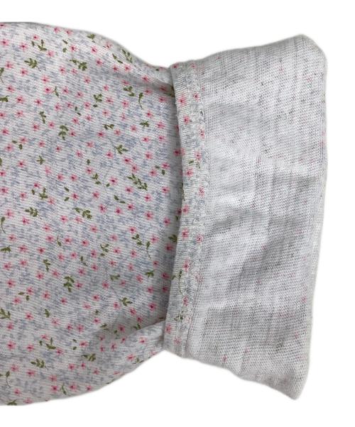 JUNYA WATANABE COMME des GARCONS（(ジュンヤワタナベ コムデギャルソン）JUNYA WATANABE COMME des GARCONS ((ジュンヤワタナベ コムデギャルソン) 小花柄サイドベルトテープデザインカットソー ホワイト×ピンク サイズ:表記無しの古着・服飾アイテム