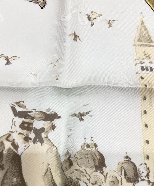 HERMES（エルメス）HERMES (エルメス) カレ90 イエローの古着・服飾アイテム