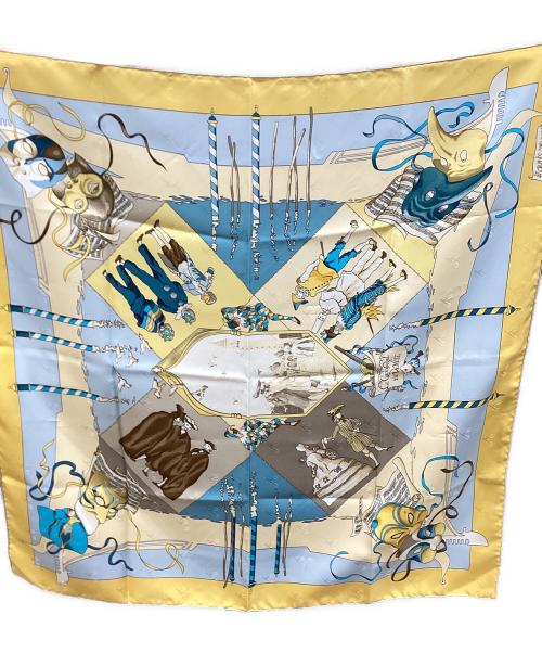 HERMES（エルメス）HERMES (エルメス) カレ90 イエローの古着・服飾アイテム