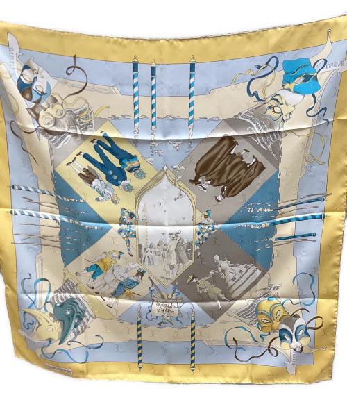 HERMES（エルメス）HERMES (エルメス) カレ90 イエローの古着・服飾アイテム