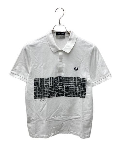 MARGARET HOWELL（マーガレットハウエル）MARGARET HOWELL (マーガレットハウエル) FRED PERRY (フレッドペリー) 別注ポロシャツ ホワイト サイズ:42の古着・服飾アイテム