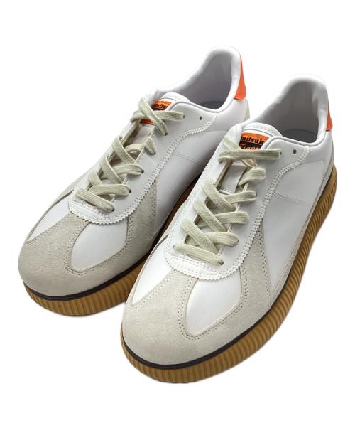 Onitsuka Tiger（オニツカタイガー）Onitsuka Tiger (オニツカタイガー) DELECITY ローカットスニーカー ホワイト×ベージュ サイズ:27㎝の古着・服飾アイテム