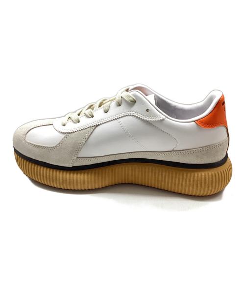 Onitsuka Tiger（オニツカタイガー）Onitsuka Tiger (オニツカタイガー) DELECITY ローカットスニーカー ホワイト×ベージュ サイズ:27㎝の古着・服飾アイテム