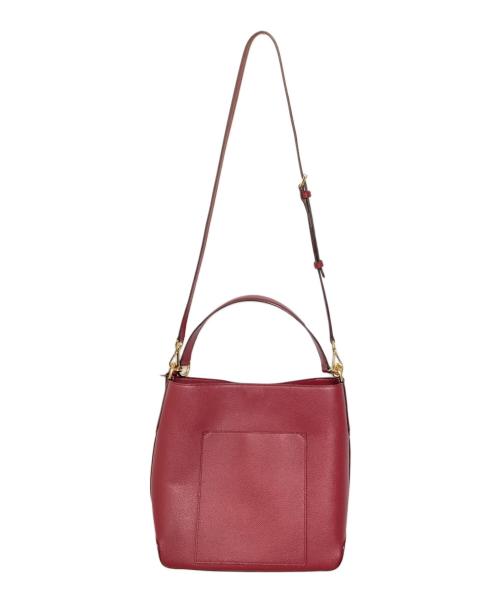 MICHAEL KORS（マイケル・コース）MICHAEL KORS (マイケルコース) Hayes LG Bucket Shoulder Leather ボルドーの古着・服飾アイテム