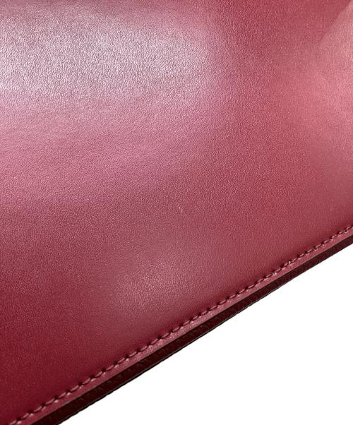 MICHAEL KORS（マイケル・コース）MICHAEL KORS (マイケルコース) Hayes LG Bucket Shoulder Leather ボルドーの古着・服飾アイテム