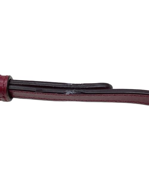 MICHAEL KORS（マイケル・コース）MICHAEL KORS (マイケルコース) Hayes LG Bucket Shoulder Leather ボルドーの古着・服飾アイテム