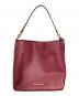 MICHAEL KORS (マイケルコース) Hayes LG Bucket Shoulder Leather ボルドー：8000円