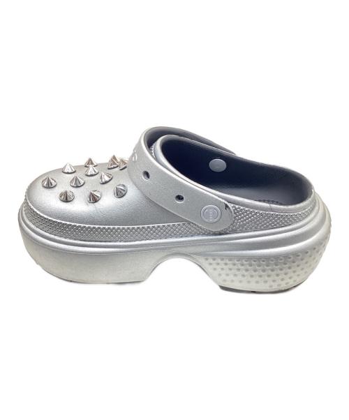 crocs（クロックス）crocs (クロックス) STOMP METALLIC SLIDE シルバー サイズ:M4 W6の古着・服飾アイテム