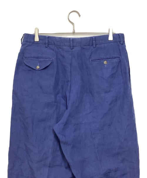 POLO RALPH LAUREN（ポロ・ラルフローレン）POLO RALPH LAUREN (ポロ・ラルフローレン) リネンスラックス ブルー サイズ:36/34の古着・服飾アイテム