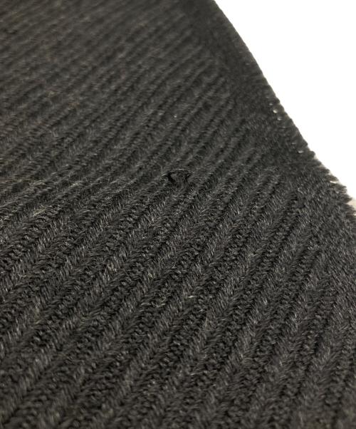 GUCCI（グッチ）GUCCI (グッチ) シルクブレンドウールマフラー ブラック×ピンクの古着・服飾アイテム