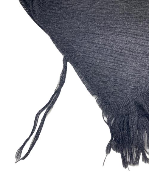 GUCCI（グッチ）GUCCI (グッチ) シルクブレンドウールマフラー ブラック×ピンクの古着・服飾アイテム