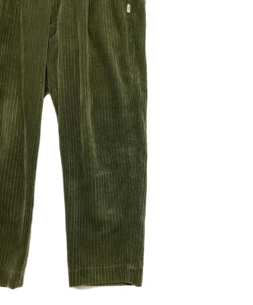 WTAPS（ダブルタップス）WTAPS (ダブルタップス) TUCK 02 CORDUROY TROUSERS グリーン サイズ:X01の古着・服飾アイテム