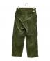 WTAPS (ダブルタップス) TUCK 02 CORDUROY TROUSERS グリーン サイズ:X01：11000円