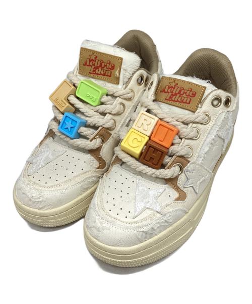 AELFRIC EDEN（エルフリック エデン）AELFRIC EDEN (エルフリック エデン) StarryClimb Applique Embroidery Star Skate Shoesete アイボリー サイズ:27㎝の古着・服飾アイテム