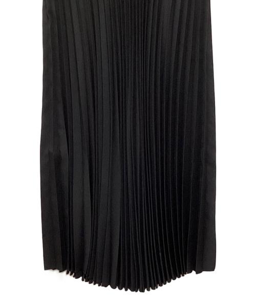 L'AUBE BLANC（ローブ ブラン）L'AUBE BLANC (ローブ ブラン) Belted Pleats Dress ブラック サイズ:Mの古着・服飾アイテム