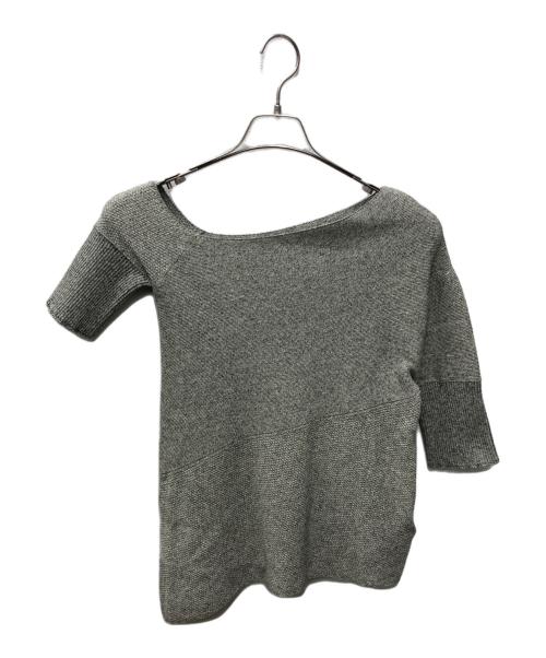 Ameri（アメリ）Ameri (アメリ) BUSTIER SET SURFACE CHANGE KNIT TOP グレー サイズ:Freeの古着・服飾アイテム